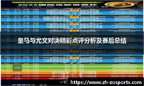 皇马与尤文对决精彩点评分析及赛后总结